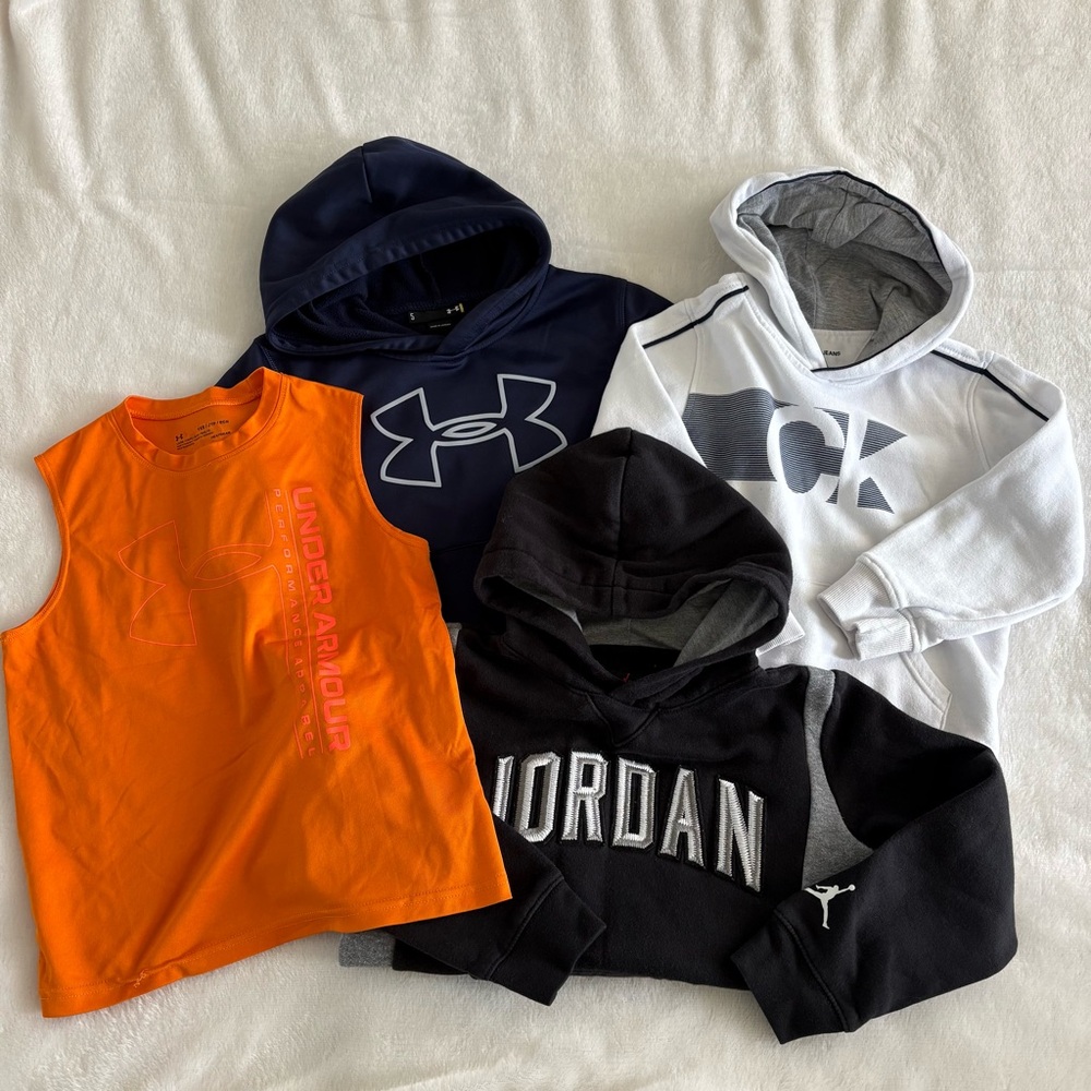 Bundle of boys hoodies with bonus tank